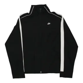 Nike Track Jacket - Large Black Polyester