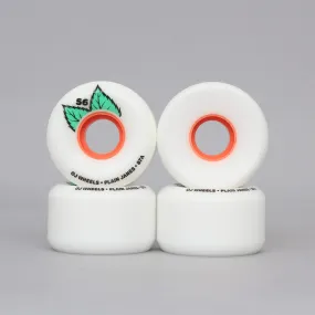 OJ 56mm 87A Plain Jane Keyframe Soft Skateboard Wheels White