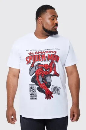 Plus Spider Man Comic License T-shirt