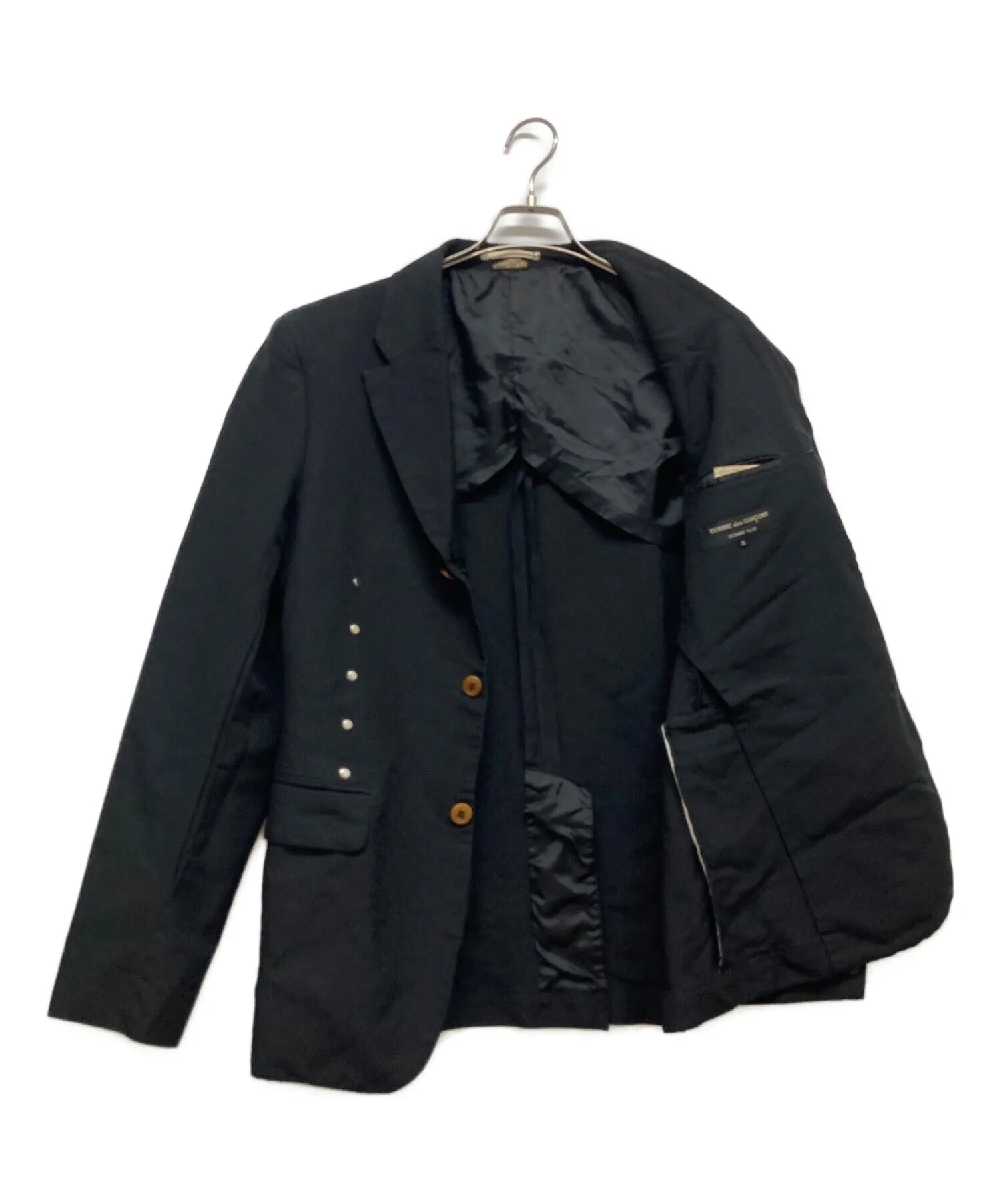 [Pre-owned] COMME des GARCONS HOMME PLUS Peace armor poly shrink-wrap caulked studded jacket PR-J062