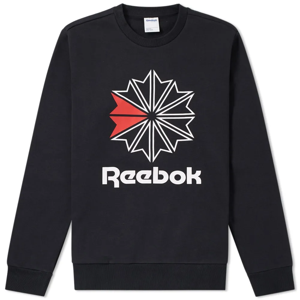 Reebok Big Starcrest Crew SweatBlack