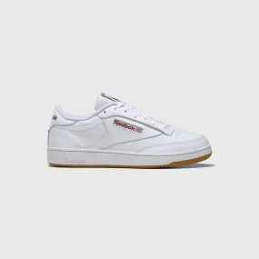 Reebok Club C 85 - Cloud White / Classic Burgundy / Reebok Lee 3