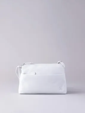 Rydal Small Leather Cross Body Bag in White