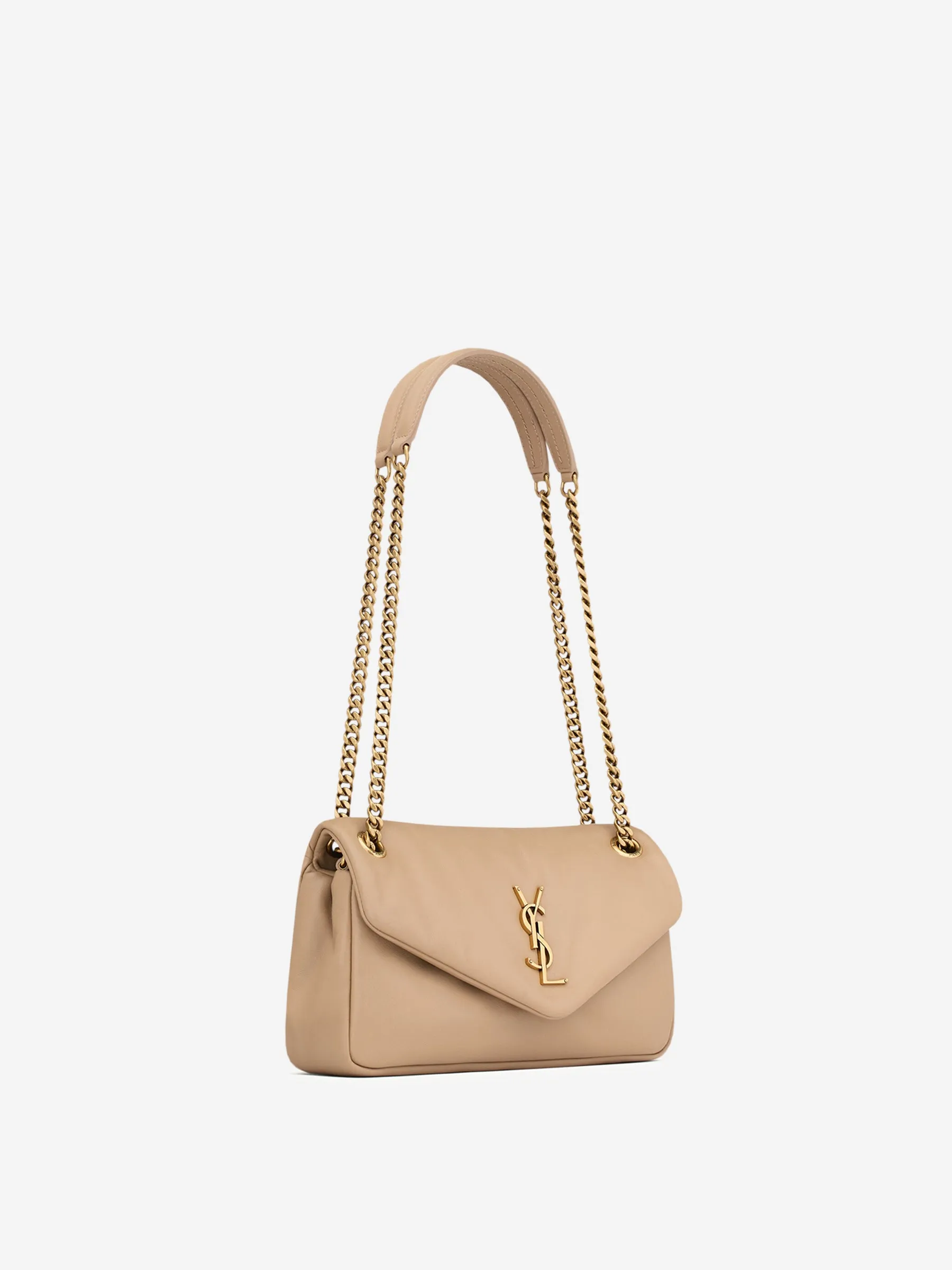 Saint Laurent Calypso Leather Shoulder Bag 