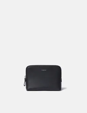 Sandqvist Altea Wash Bag (Leather) - Black