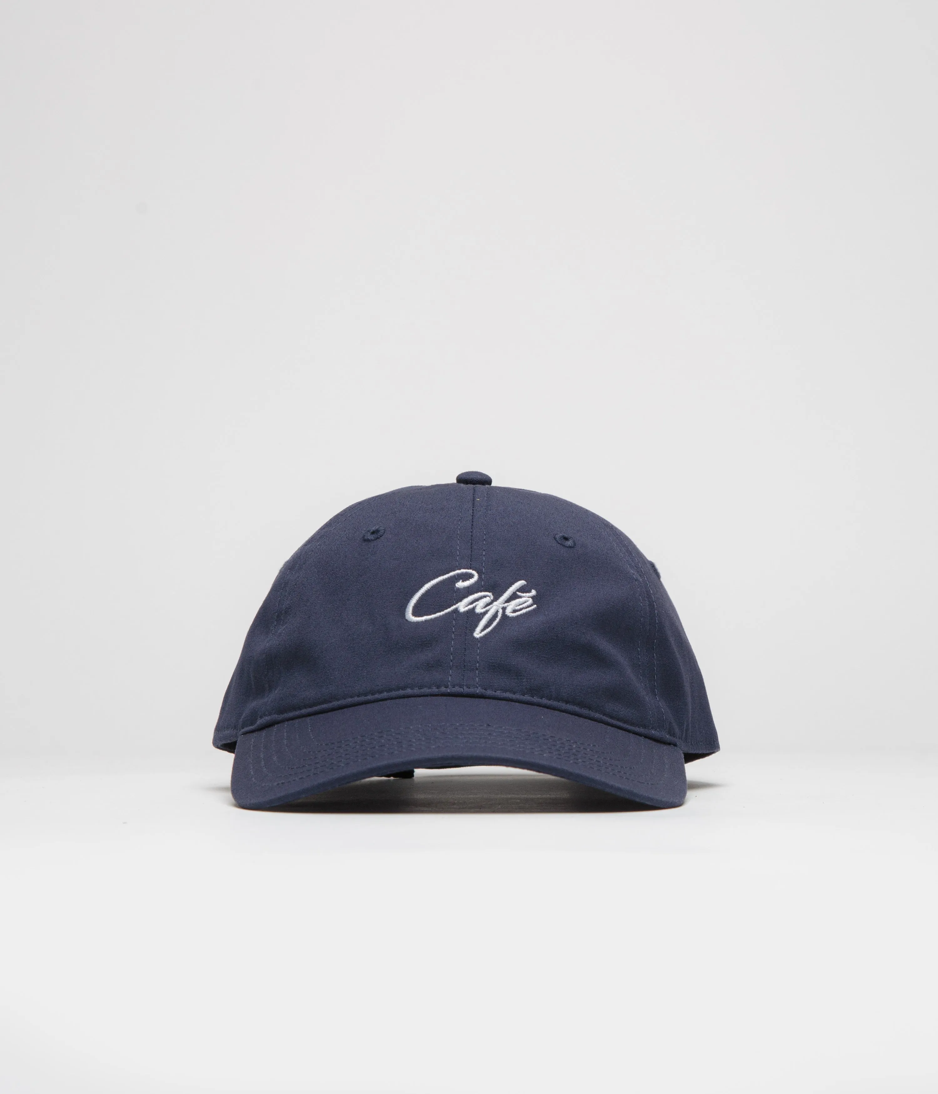 Skateboard Cafe Script Logo Cap - Navy