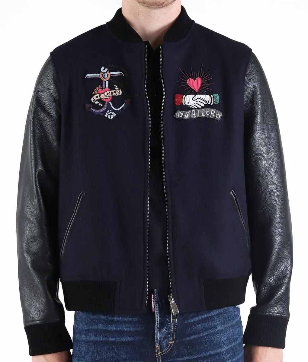 Spider-Man Homecoming NY Photocall Varsity Black Jacket