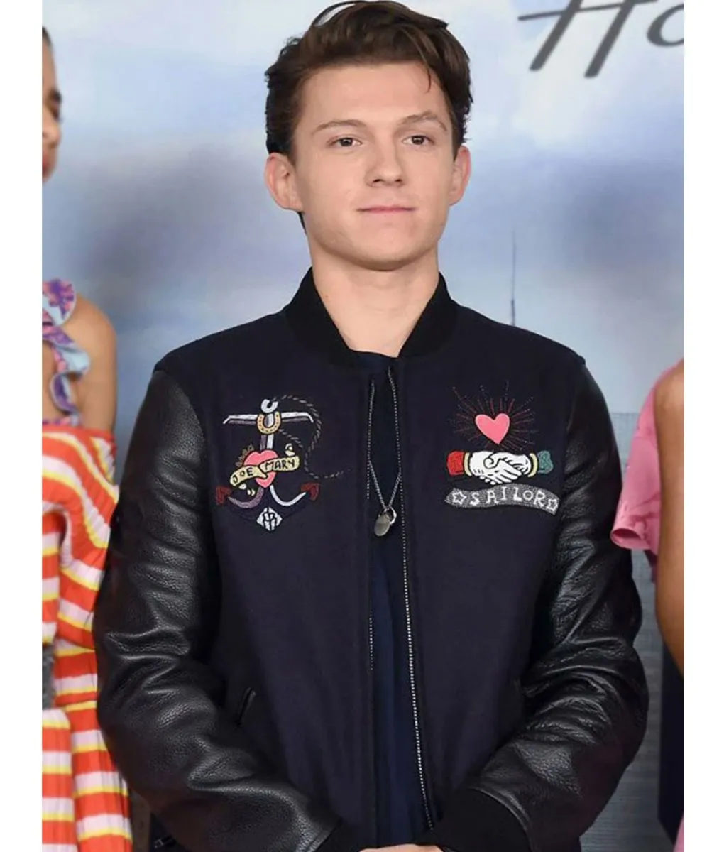 Spider-Man Homecoming NY Photocall Varsity Black Jacket