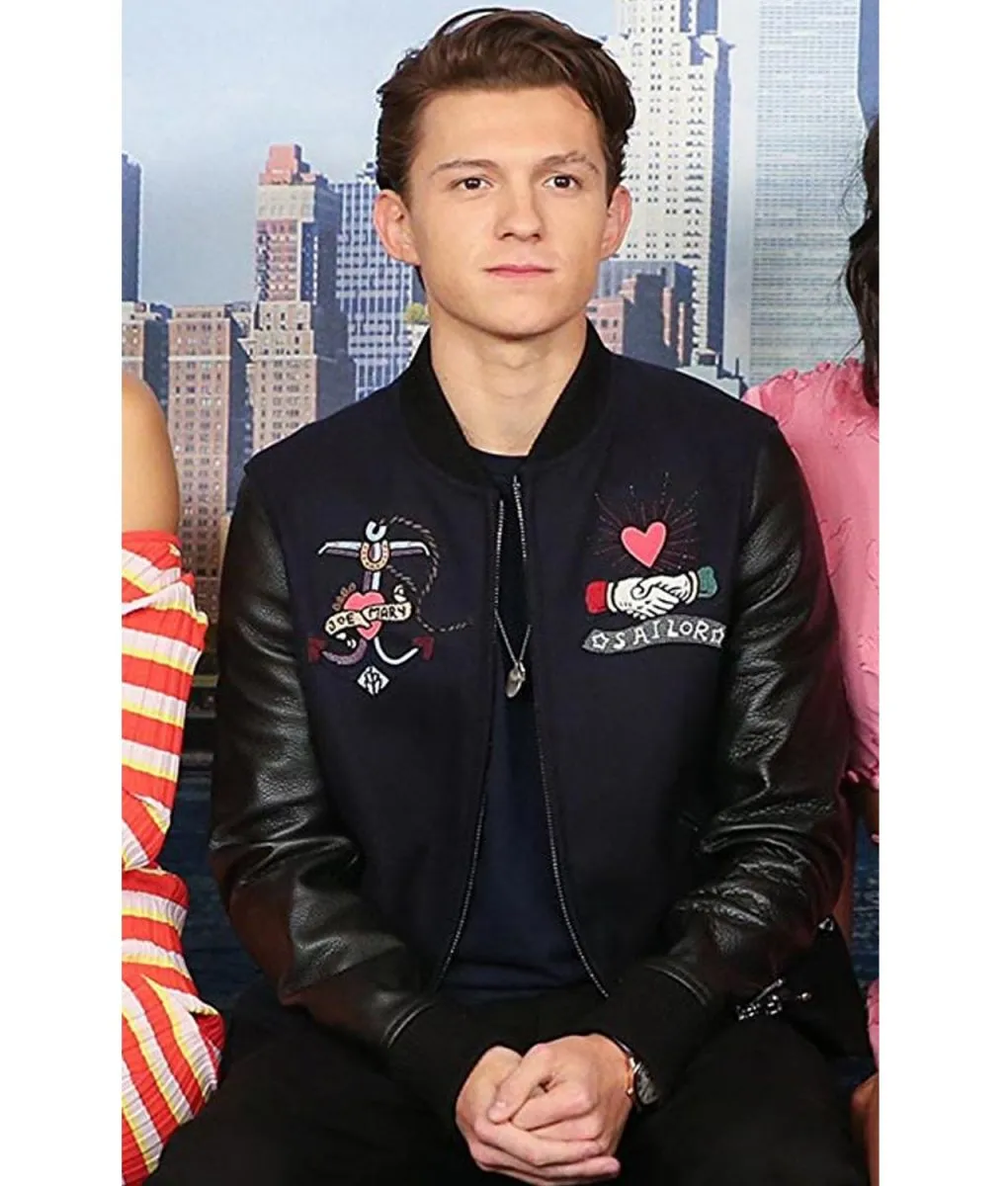 Spider-Man Homecoming NY Photocall Varsity Black Jacket