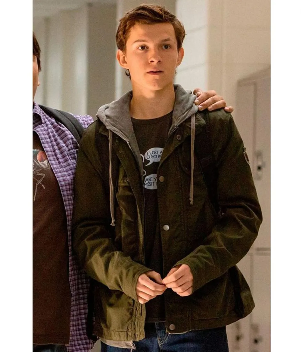 Spider-Man Homecoming Tom Holland Green Cotton Jacket