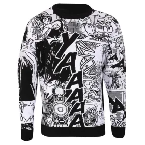 Star Wars Manga Panels Black Knitted Jumper