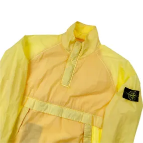 Stone Island Yellow Resin Poplin-TC Pullover Jacket 