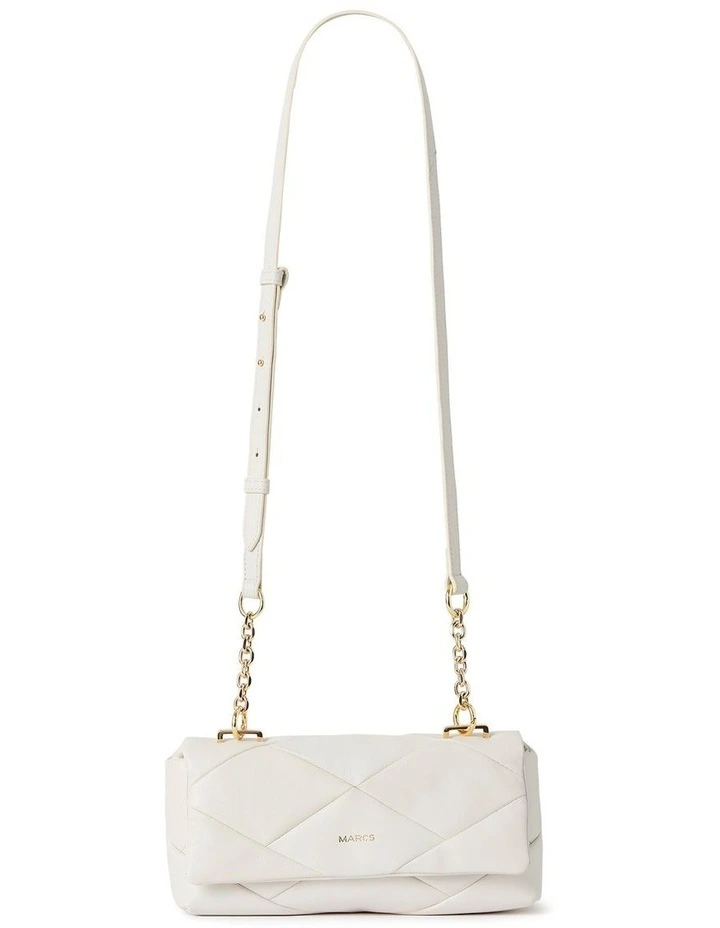 Tash Quilted Leather Bag in Ivory