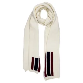 The English Difference Cream Knit College Scarf