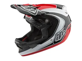 Troy Lee Designs D3 Carbon MIPS Full Face Helmet - Mirage - Red - 2018