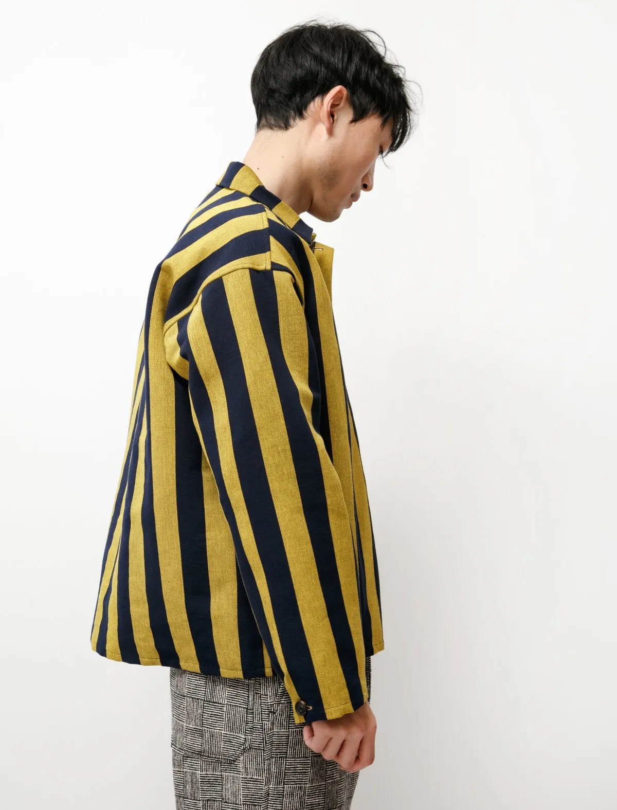 Unisex BODE Champlain Stripe Pullover - Yellow/Black