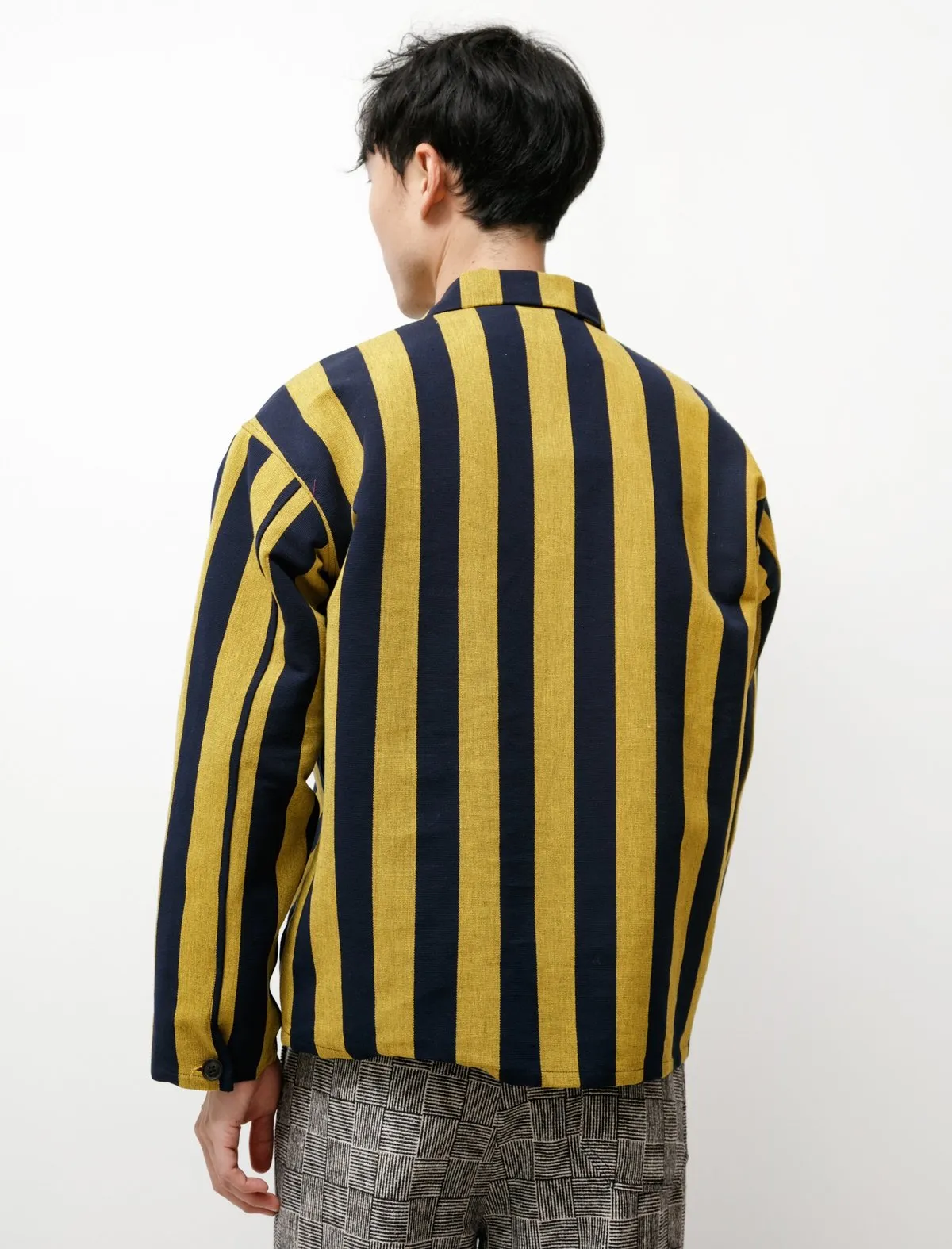 Unisex BODE Champlain Stripe Pullover - Yellow/Black