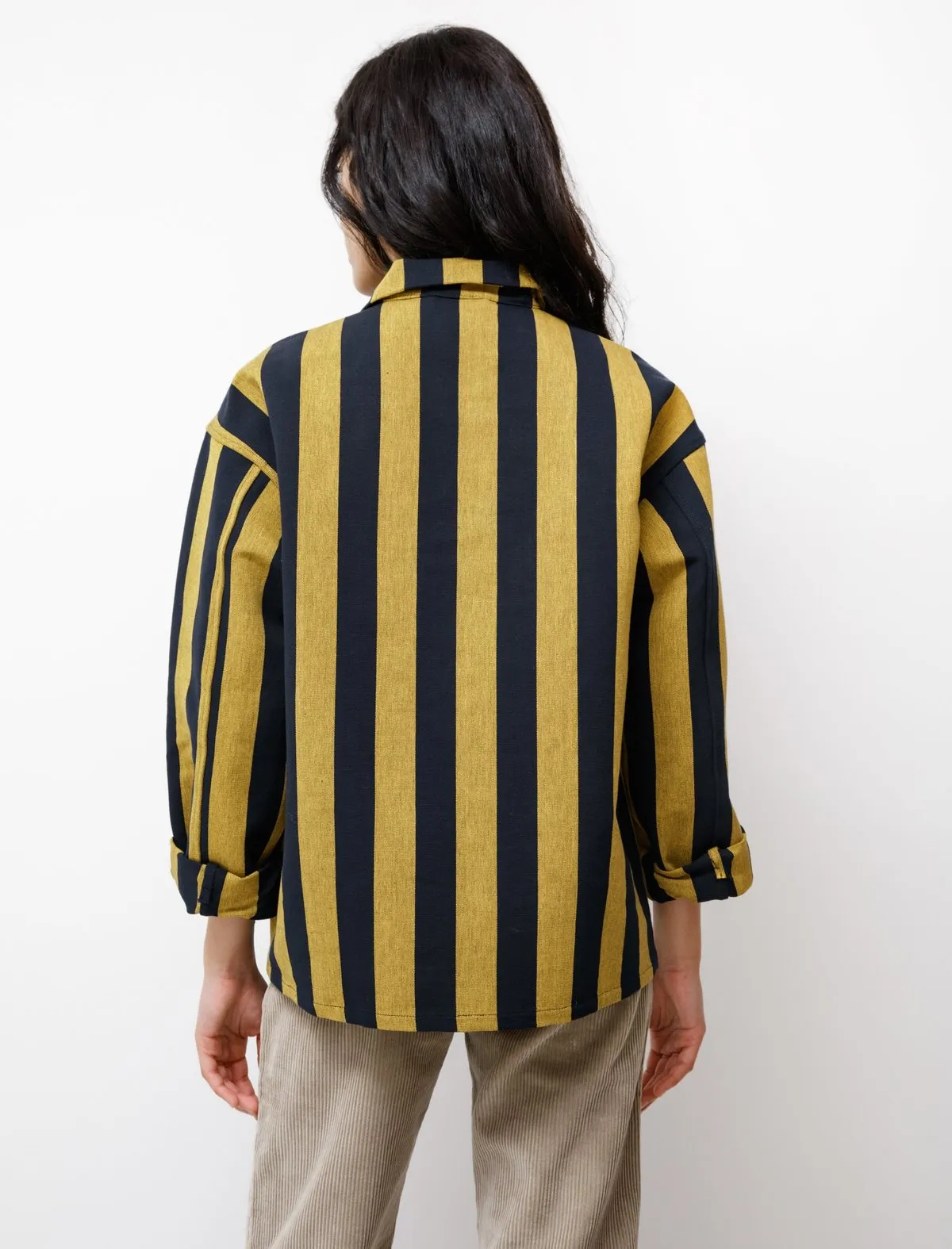 Unisex BODE Champlain Stripe Pullover - Yellow/Black