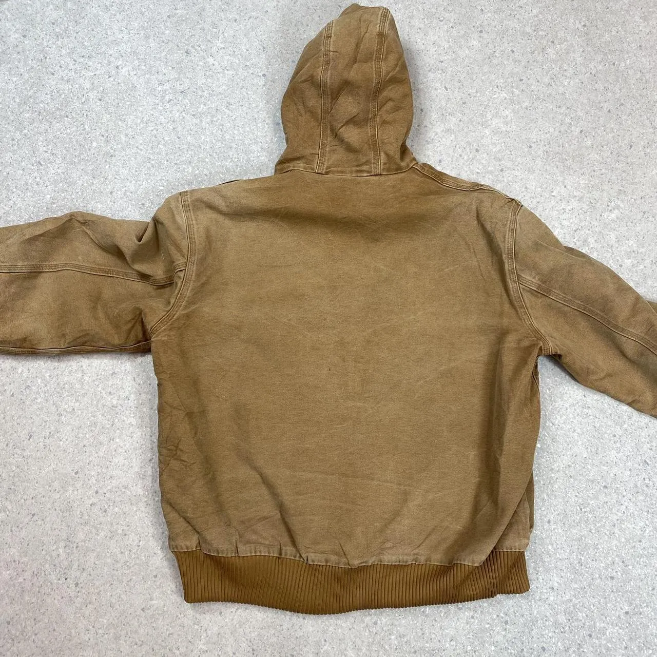 Vintage Carhartt Active Hooded Jacket tan large