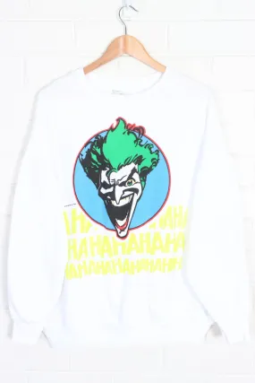 Vintage The Joker 1989 Laughing Haha Batman Sweatshirt USA Made (XL)