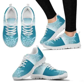 White Christmas Icy Flakes Women's Sneakers