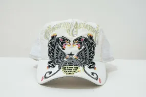 White trucker cap