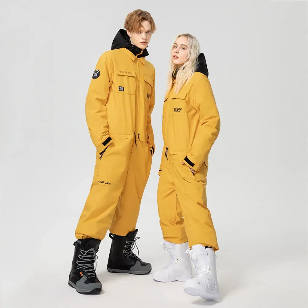 Winter Ski Suit Men Women Waterproof Warm Ski Overalls Outdoor Sports Snowboard One Piece Ski Jumpsuit Skiing Clothing