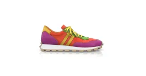 Women's Leather Running Sneakers 54829