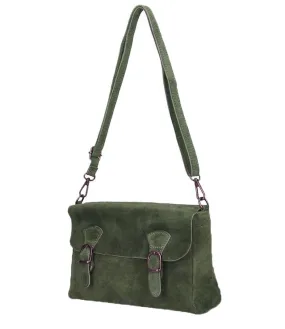 Women's military green leather bag marcella